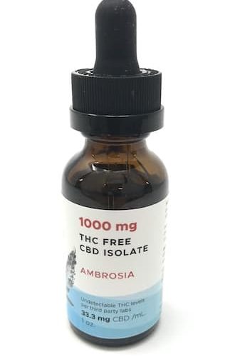 1000 mg THC Free Hemp Extract Ambrosia